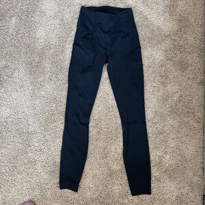 Lululemon Fast & Free 7/8 Tight II *Non-Reflective Nulux 25" True Navy Size 2